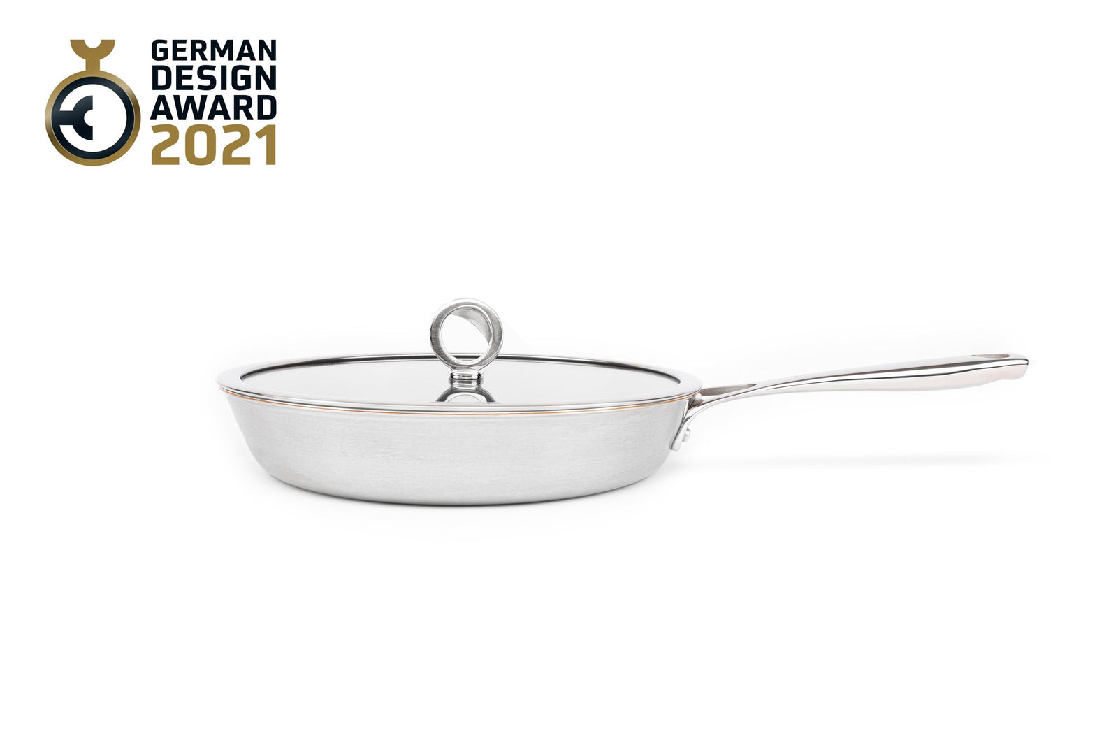 Laden Sie das Bild in den Galerie-Viewer, Padella con nucleo in rame non rivestita
