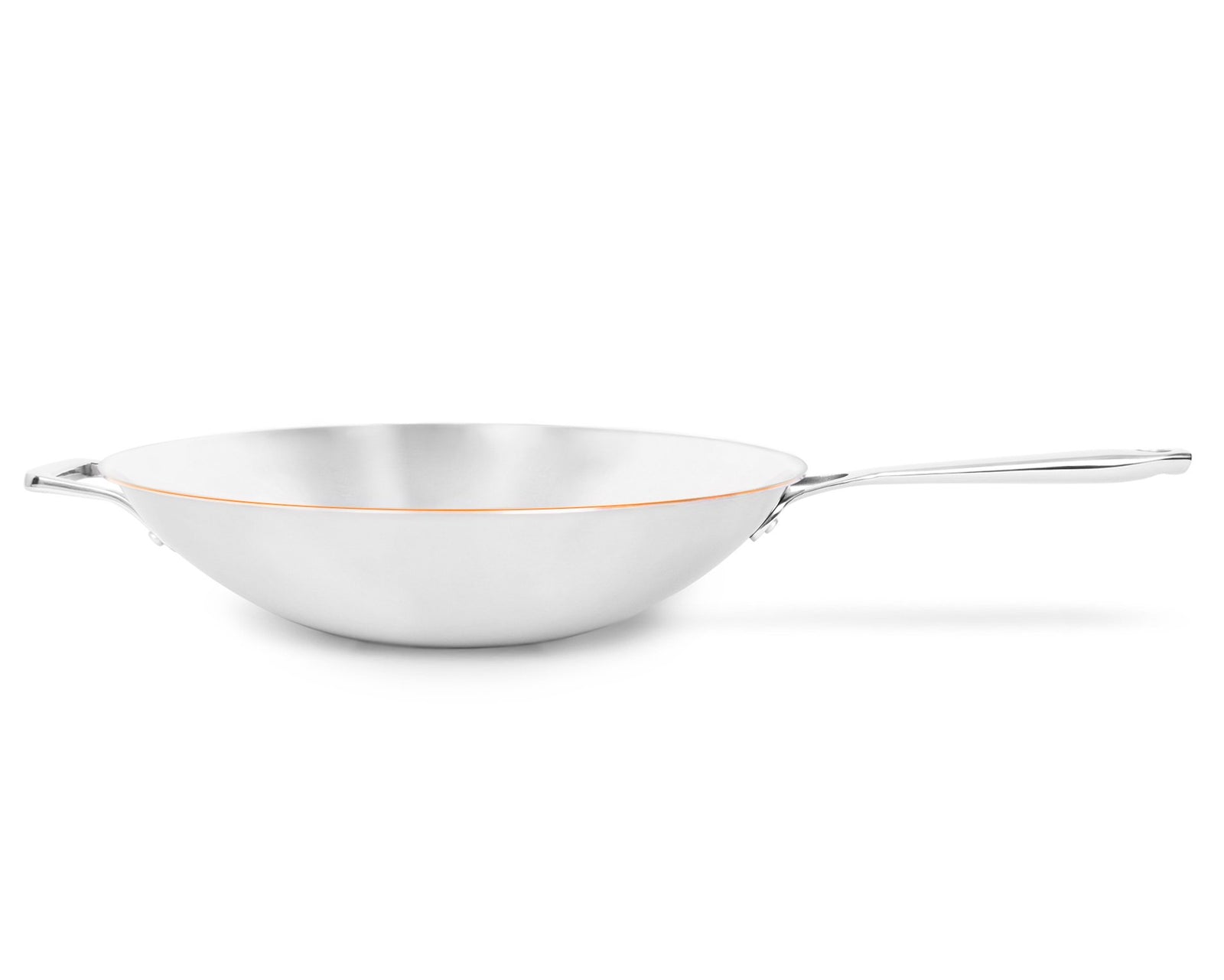 Laden Sie das Bild in den Galerie-Viewer, Wok con nucleo in rame 36cm
